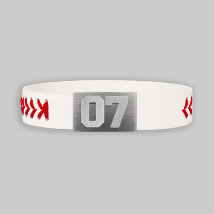BRAYCE Baseball bracelet with number 07