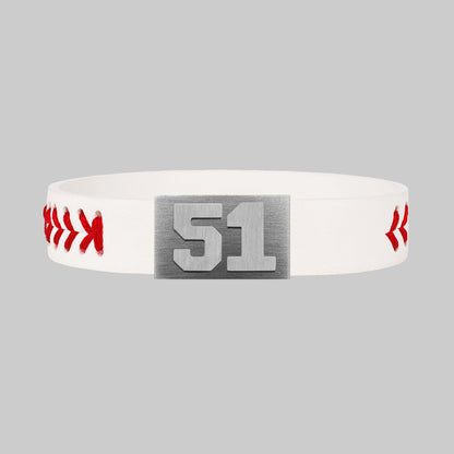 BRAYCE Baseball bracelet with number 51