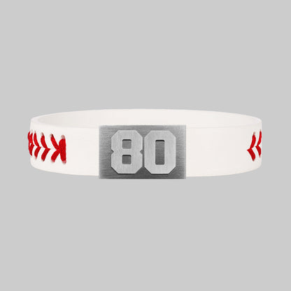 BRAYCE Baseball bracelet with number 80