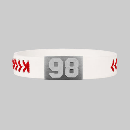 BRAYCE Baseball bracelet with number 98