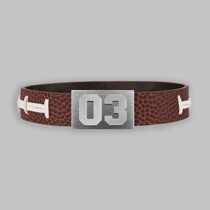 BRAYCE Football bracelet with number 03