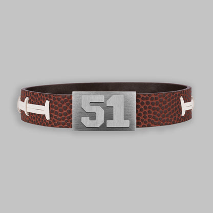BRAYCE Football bracelet with number 51