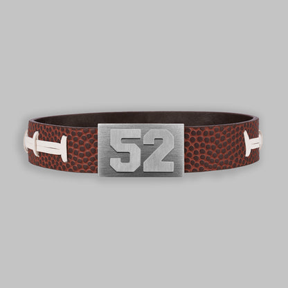 BRAYCE Football bracelet with number 52