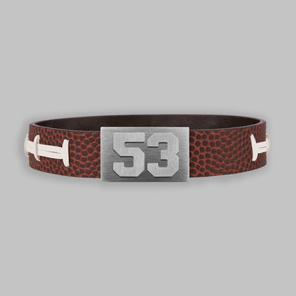 BRAYCE Football bracelet with number 53