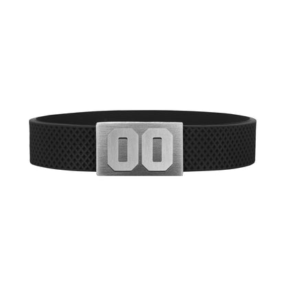 BRAYCE HockeyPuck bracelet with number 00