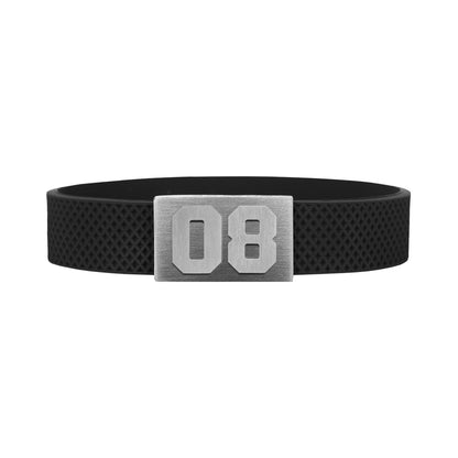 BRAYCE HockeyPuck bracelet with number 08