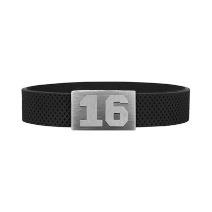 BRAYCE HockeyPuck bracelet with number 16