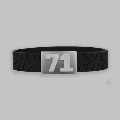 BRAYCE Motorbike bracelet with number 71