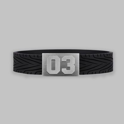 BRAYCE RacingTire bracelet with number 03