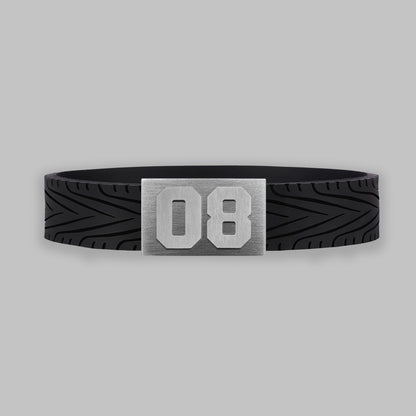 BRAYCE RacingTire bracelet with number 08
