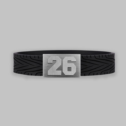 BRAYCE RacingTire bracelet with number 26