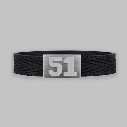BRAYCE RacingTire bracelet with number 51