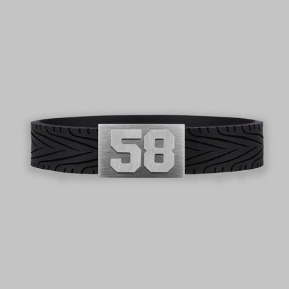 BRAYCE RacingTire bracelet with number 58