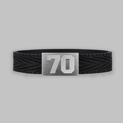 BRAYCE RacingTire bracelet with number 70
