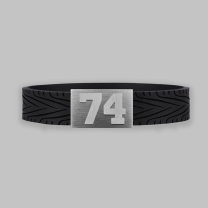 BRAYCE RacingTire bracelet with number 74