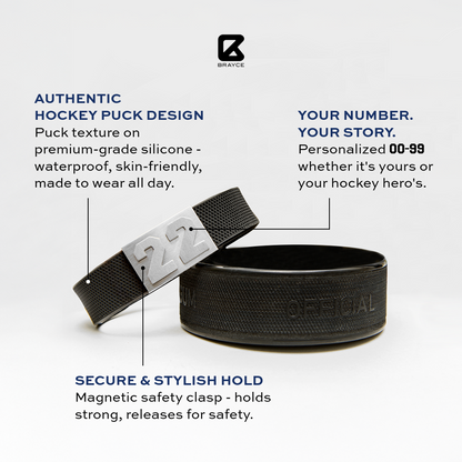 BRAYCE® Hockey Puck Bracelet